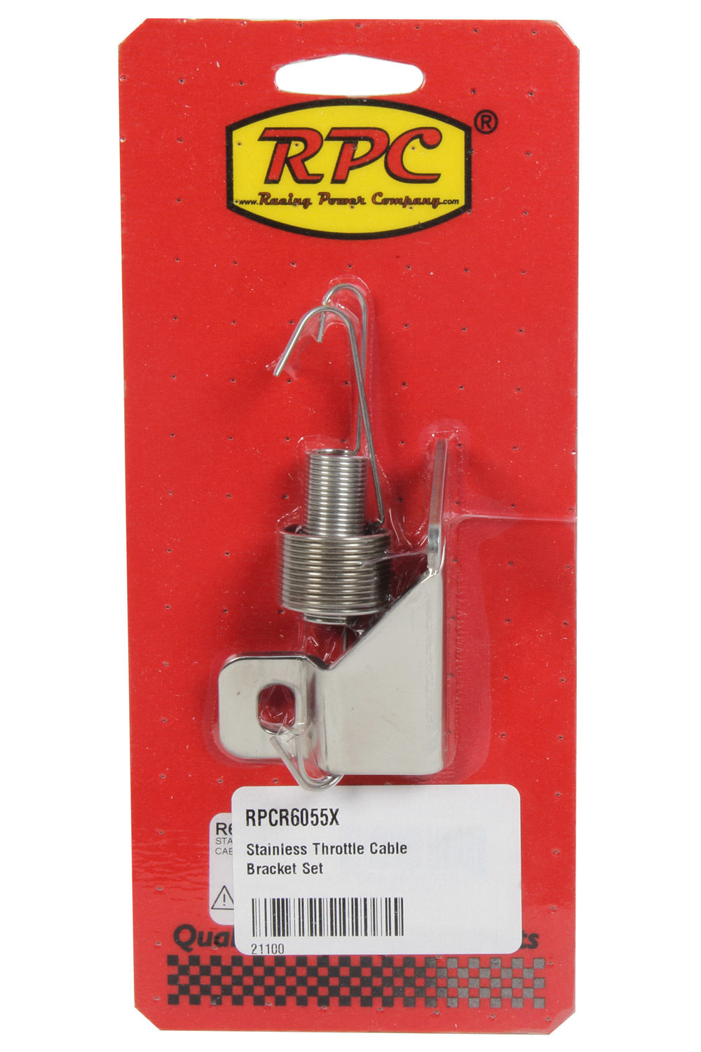Stainless Throttle Cable Bracket Set Throttle Return Spring and Brackets Racing Power Company