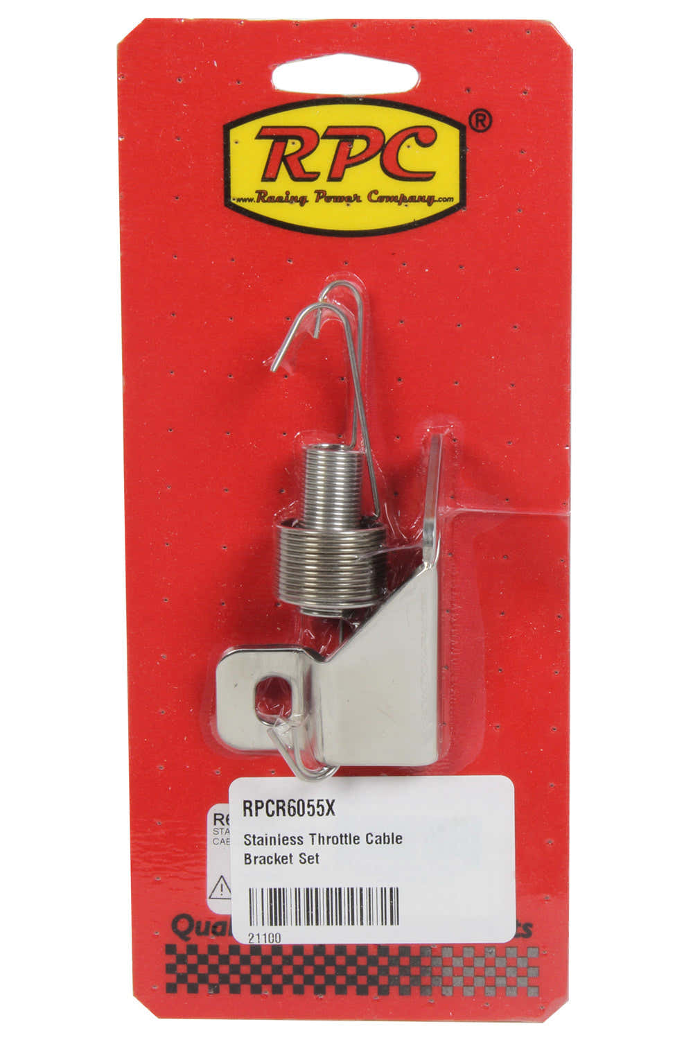 Stainless Throttle Cable Bracket Set Throttle Return Spring and Brackets Racing Power Company