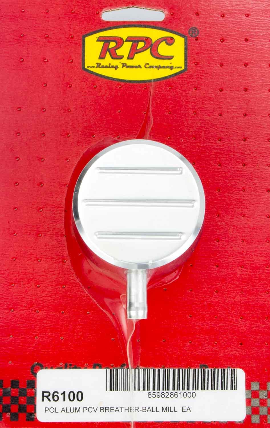 Alum Ball Milled PCV Breather Polished Valve Cover Breathers and Components Racing Power Company