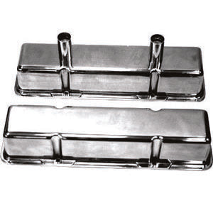 Polished Alum SB Chevy Circle Track Valve Cover Valve Covers Racing Power Company
