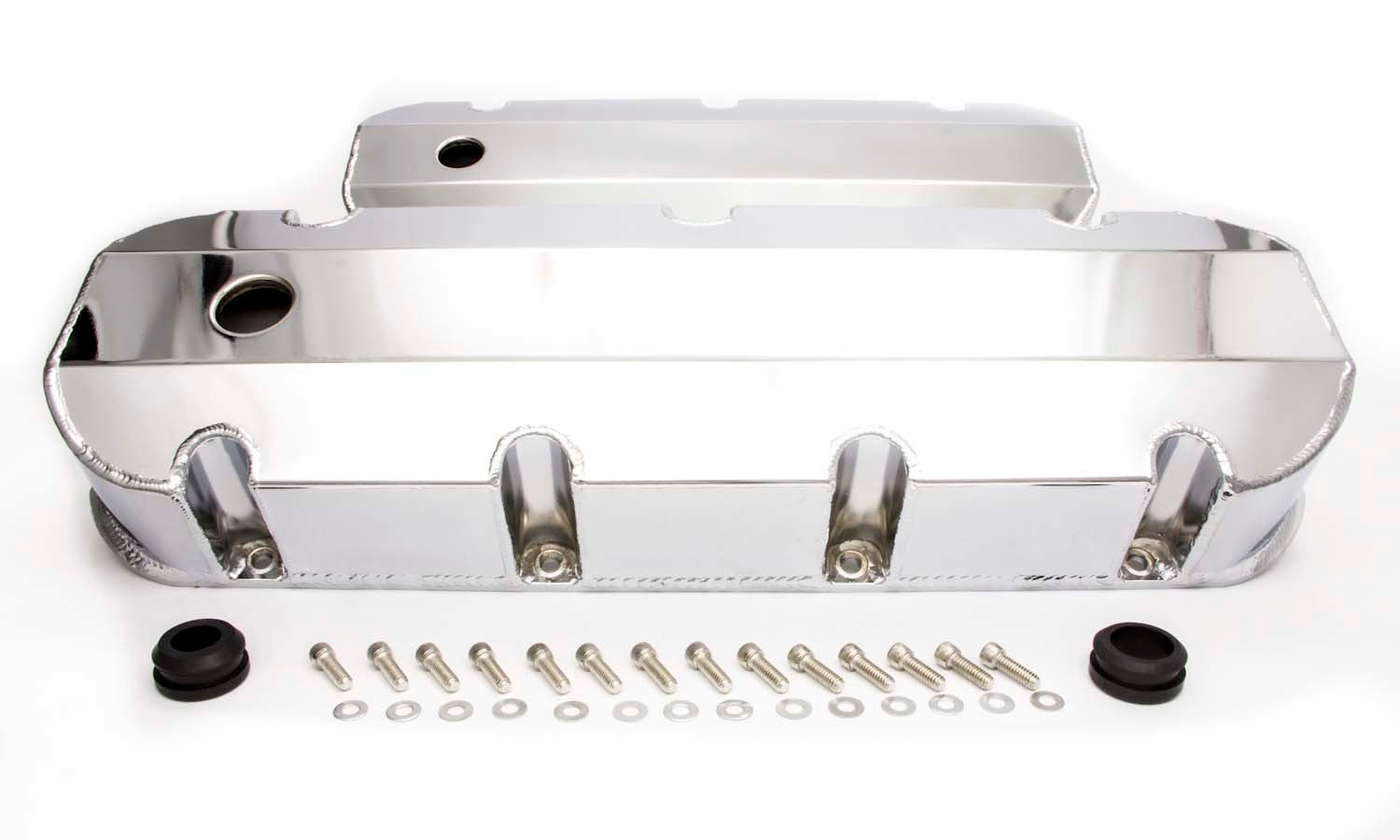 BBC Alum Fabricated Tall V/C Chrome Valve Covers Racing Power Company
