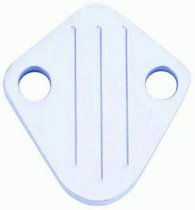 Polished Alum BB Chevy Block Off Plate Fuel Pump Block-Off Plates Racing Power Company
