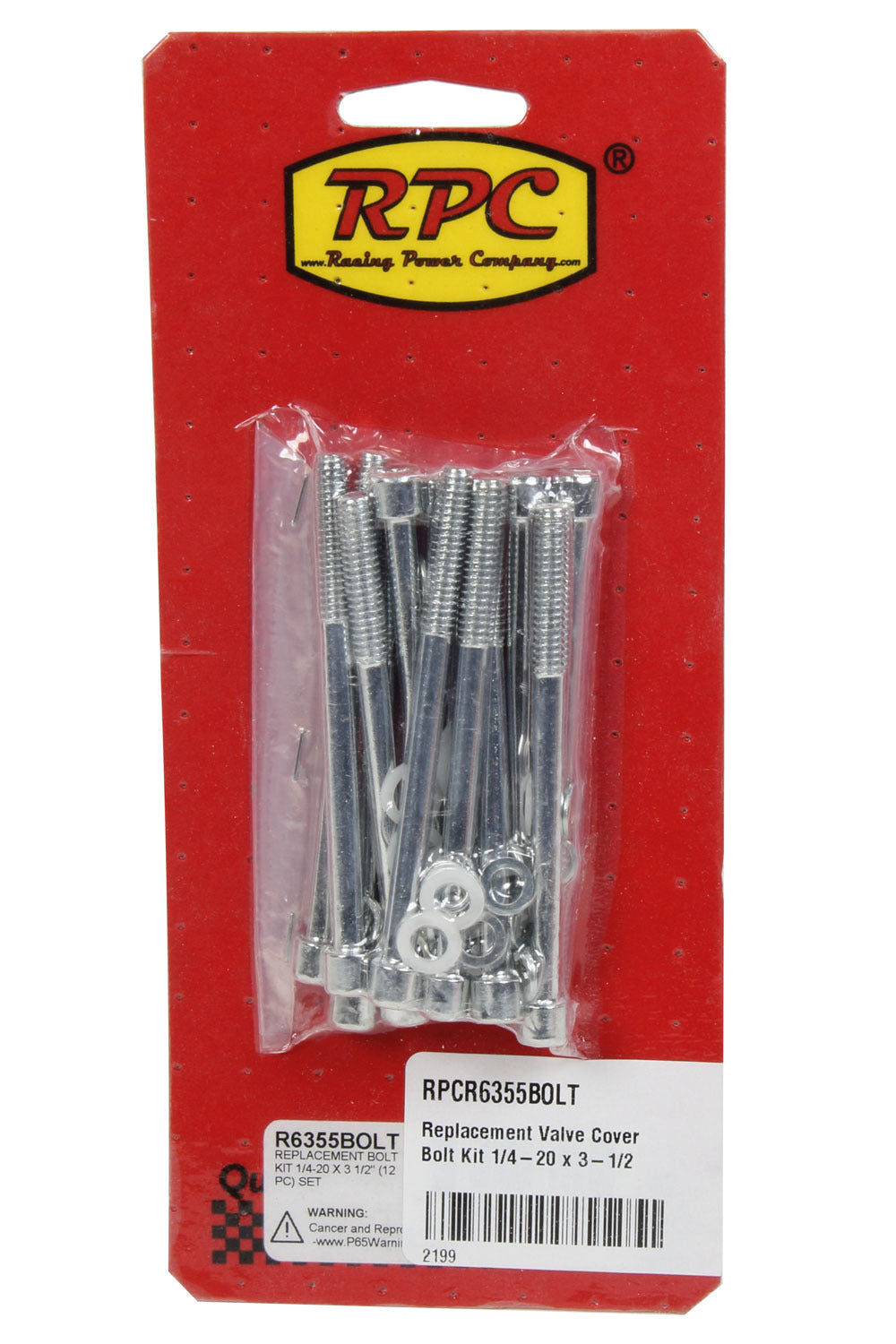 Replacement Valve Cover Bolt Kit 1/4-20 x 3-1/2 Valve Cover Fastener Kits Racing Power Company