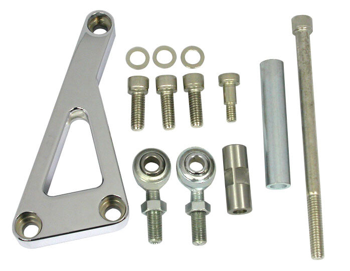 Chrome Alum SB Chevy Alternator Bracket Lwp Alternator Brackets and Components Racing Power Company