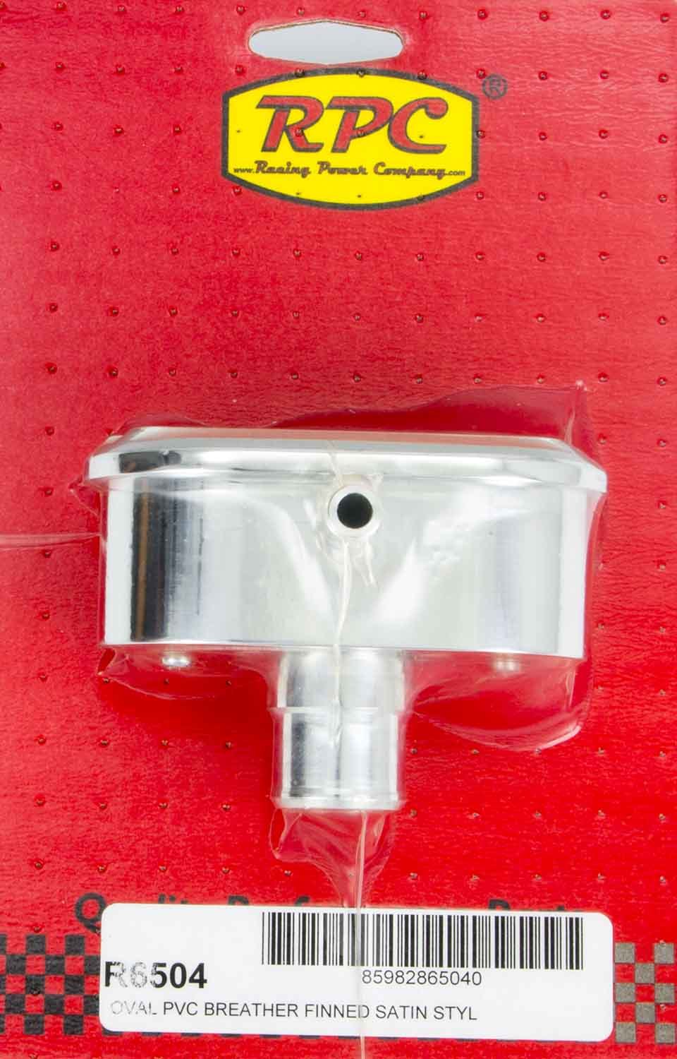 Alum Finned PCV Breather Polished/Satin Valve Cover Breathers and Components Racing Power Company