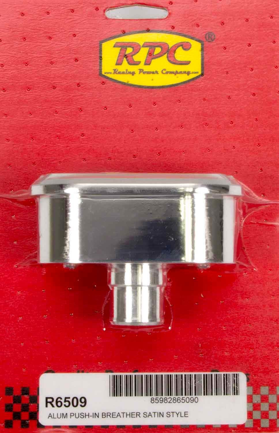 Alum Finned V/C Breather Polished/Satin Valve Cover Breathers and Components Racing Power Company