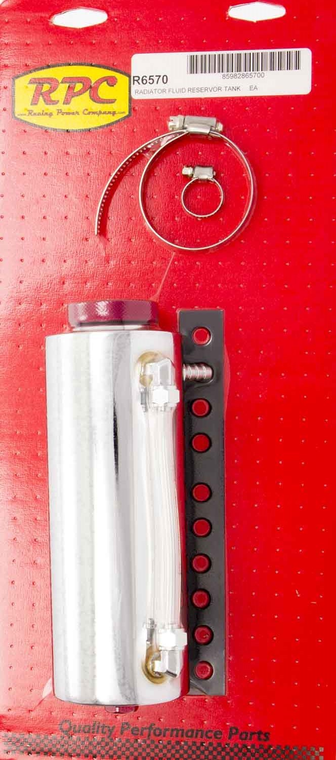 Chrome Radiator Fluid Reservor Tank Overflow Tanks/Catch Cans and Components Racing Power Company