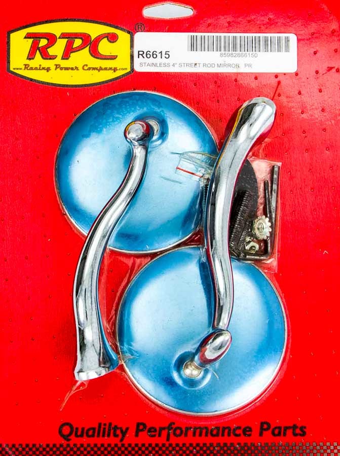 Stainless Retro Street Rod Mirrors Exterior Mirrors Racing Power Company