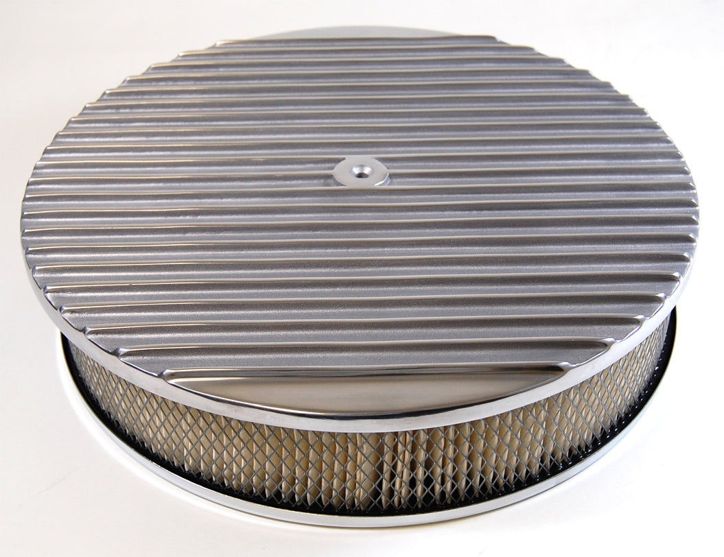 14 X 3 Full Finned Air Cleaner Kit Paper Air Cleaner Assemblies and Air Intake Kits Racing Power Company