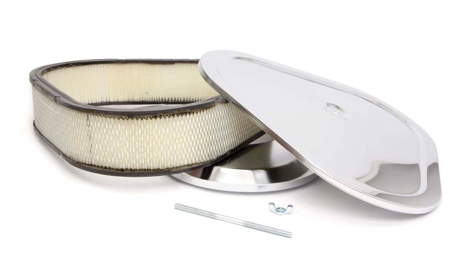 14X3 Triangular Flat Base A/C Air Cleaner Assemblies and Air Intake Kits Racing Power Company