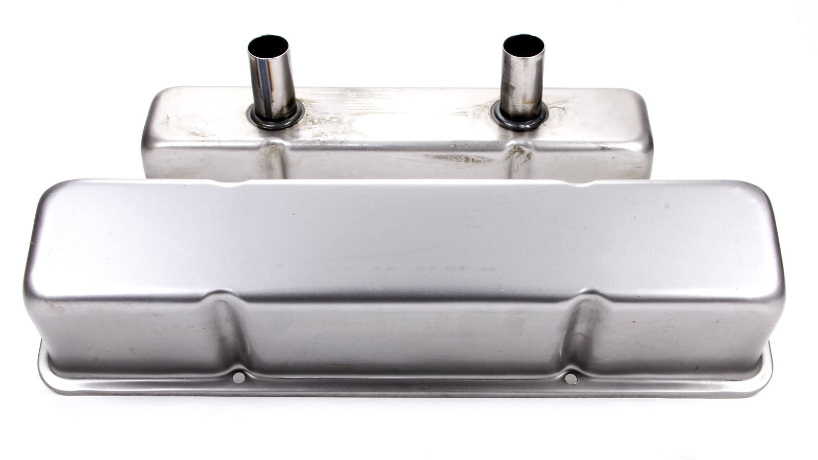 SBC Steel Tall C/T V/C Unplated w/Tubes Valve Covers Racing Power Company