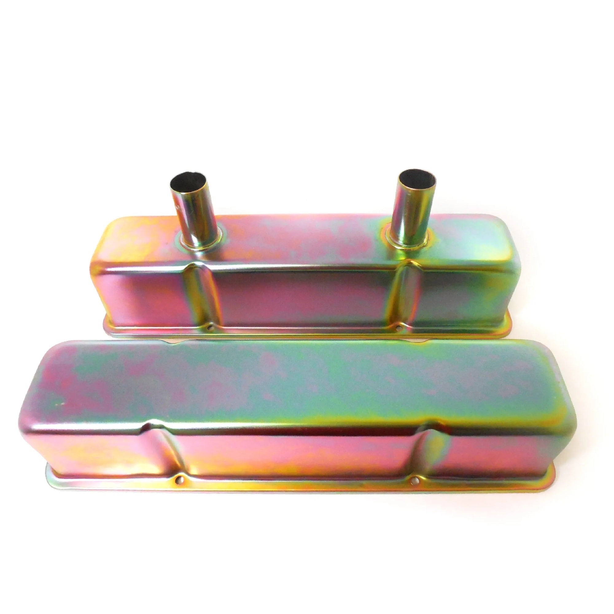 Zinc SB Chevy Circle Track Valve Cover Pair Valve Covers Racing Power Company