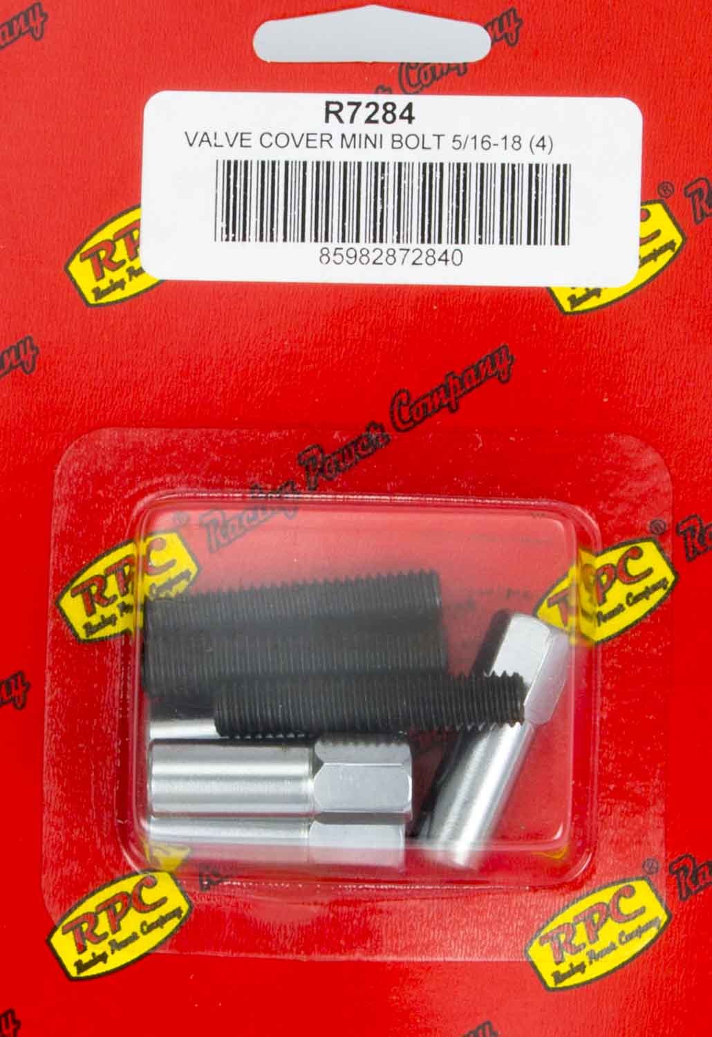 Chrome V/C Mini Bolt 1-3/8in x 5/16-18 Thread Valve Cover Fastener Kits Racing Power Company