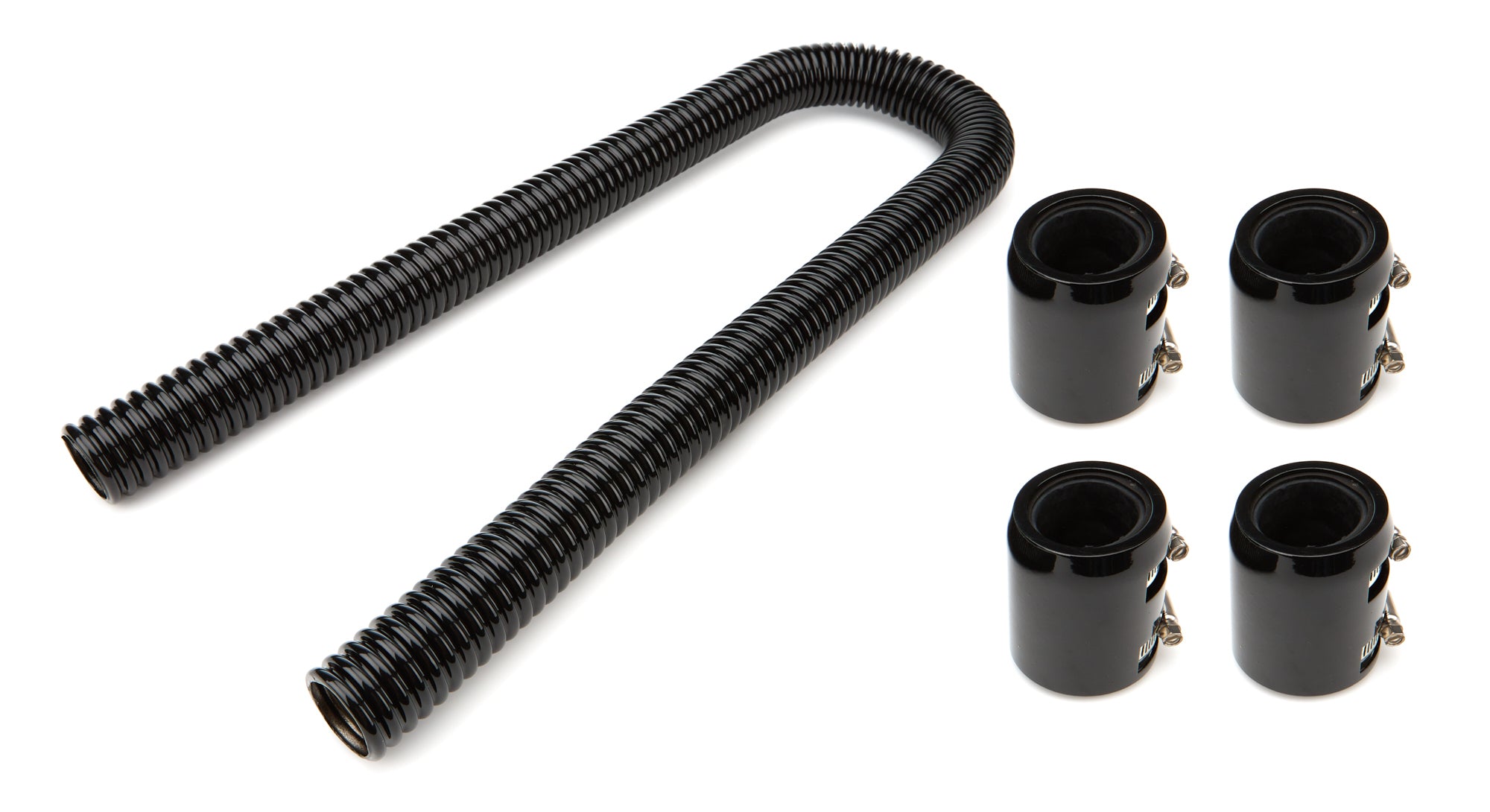 Black 48in Stainless Radiator Hose Kit Radiator Hose Racing Power Company