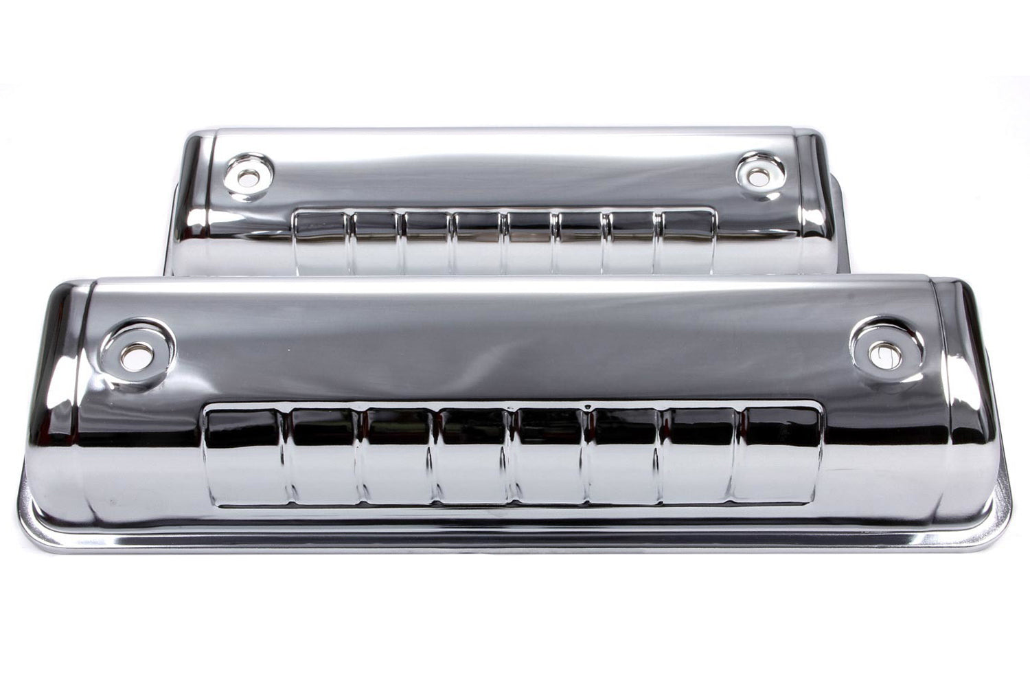 54-64 Ford V8 Y Block Steel Tall V/C Chrome Valve Covers Racing Power Company