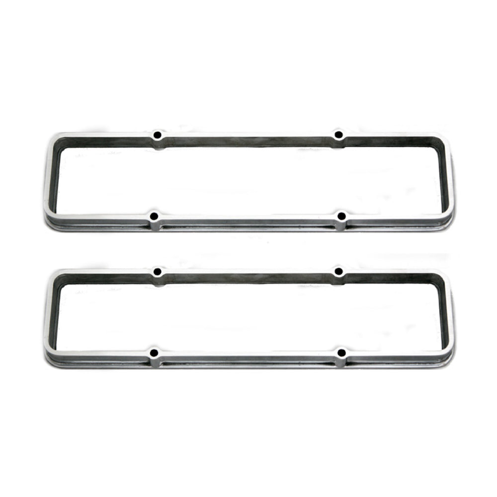 SB Chevy Valve Cover Spacer 1In Polished Valve Cover Adapters and Spacers Racing Power Company