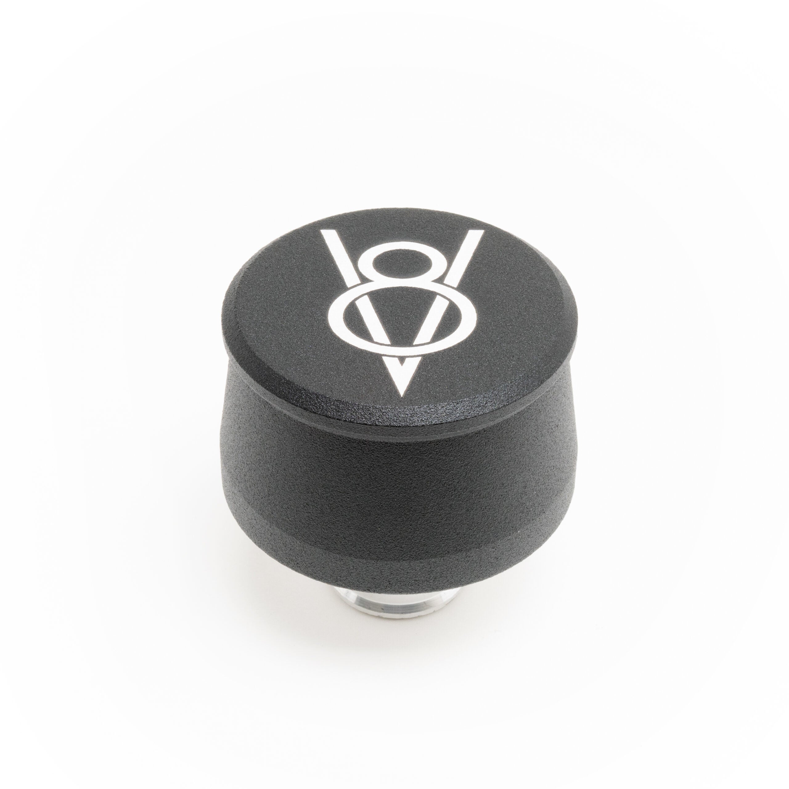 Valve Cover Breather V8 Logo Black Each Valve Cover Breathers and Components Racing Power Company