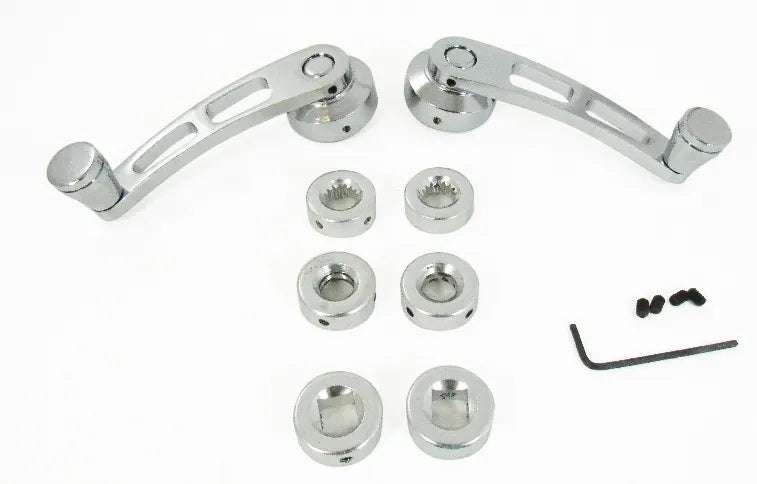 Chrome Alum 4-1/4In Win dow Handle Window Cranks Racing Power Company