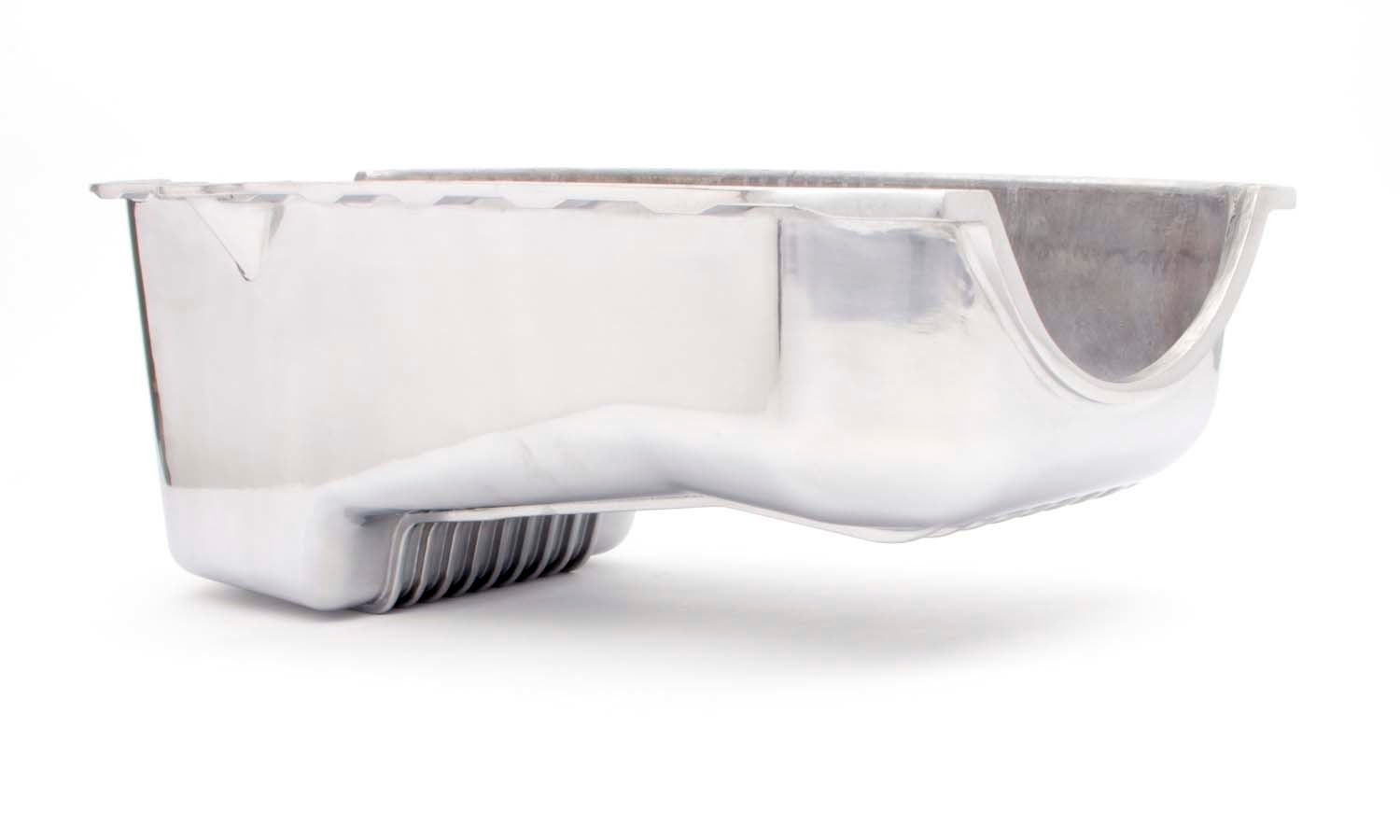 80-85 SBC Alum Stock Oil Pan Polished Engine Oil Pans Racing Power Company