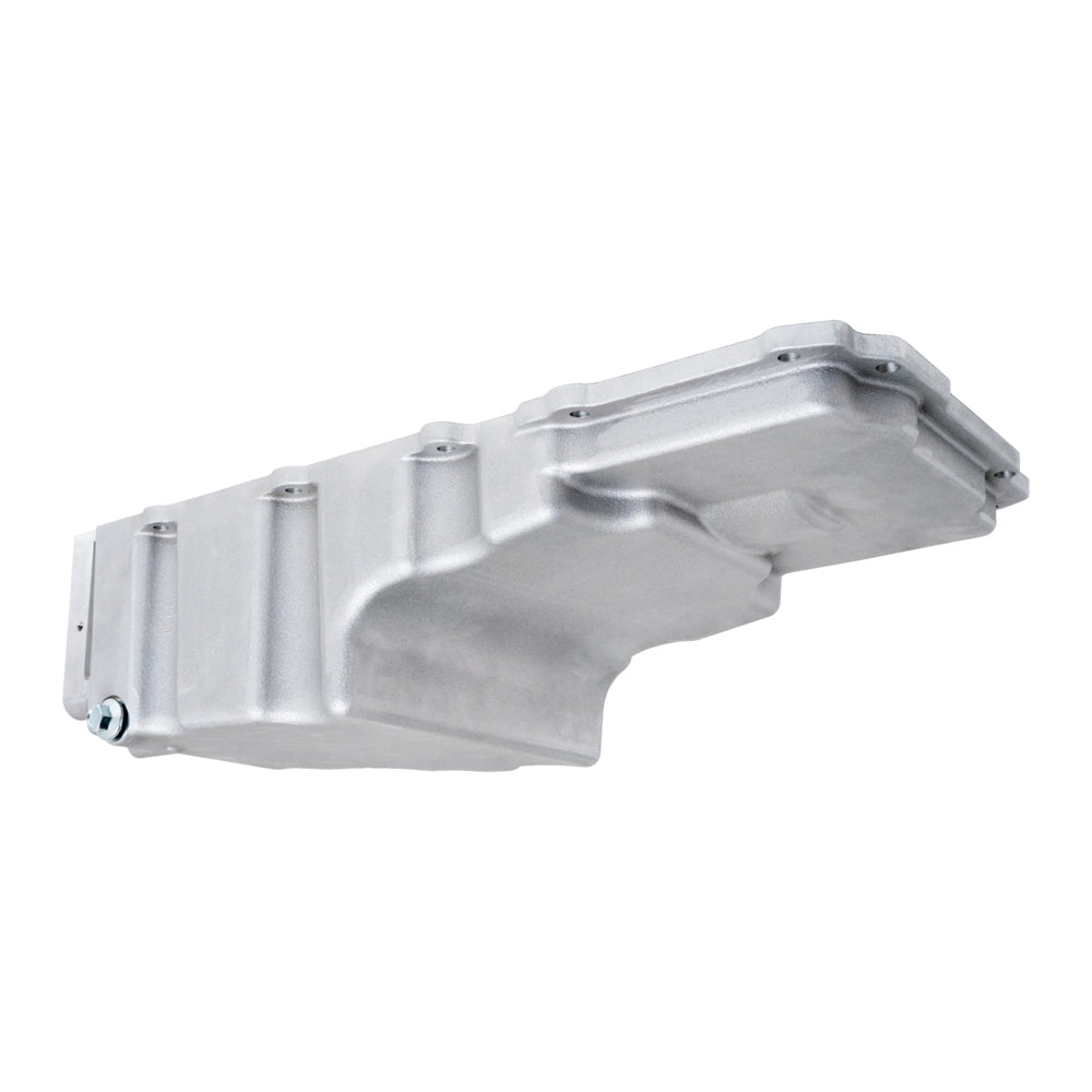 GM LS Engine Aluminum Oil Pan 6 Qt. Satin Engine Oil Pans Racing Power Company