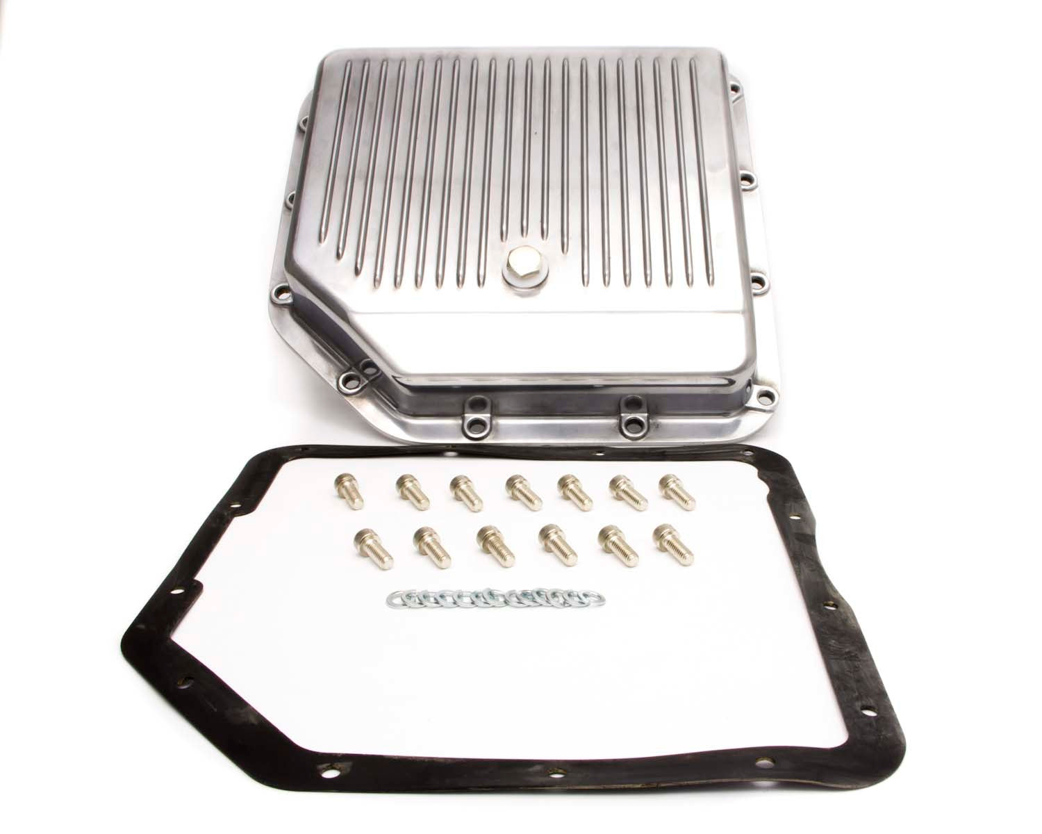 TH350 Aluminum Trans Pan Polished 350 turbo Pan Automatic Transmission Pans Racing Power Company