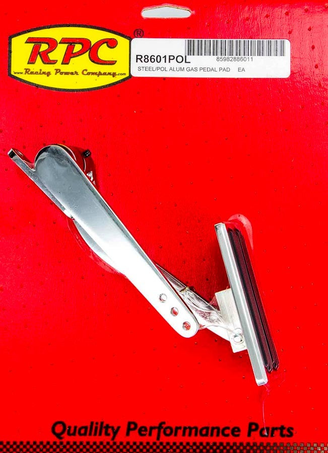 Gas Pedal Polished Alum Pedal Assemblies and Components Racing Power Company
