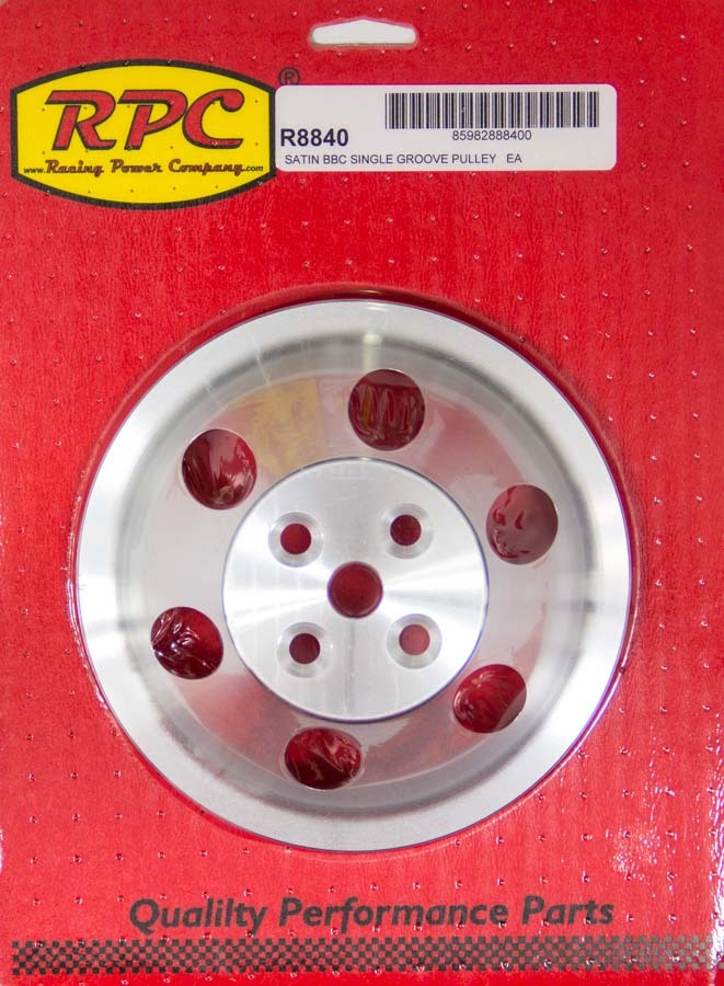 BBC SWP Single Groove Upper Pulley Water Pump Pulleys Racing Power Company