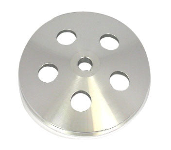 Polished Aluminum GM 1V Power Steering Pulley Power Steering Pulleys Racing Power Company