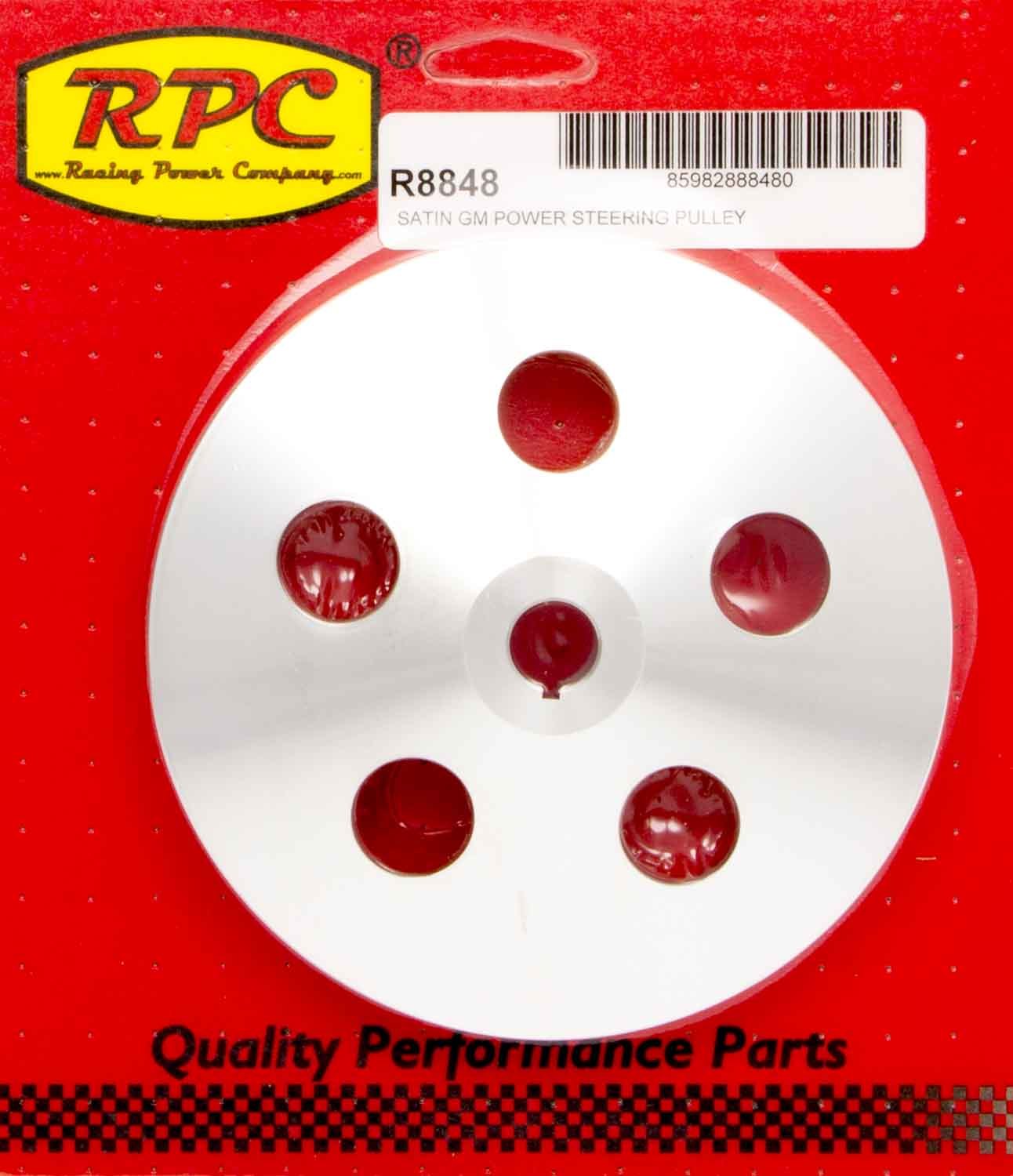 Pre 84 GM Power Steering Pulley Satin Alum Power Steering Pulleys Racing Power Company
