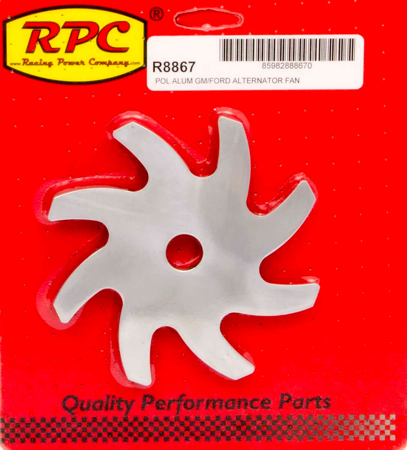 Alternator Pulley Fan Polished Aluminum Alternator Fans Racing Power Company
