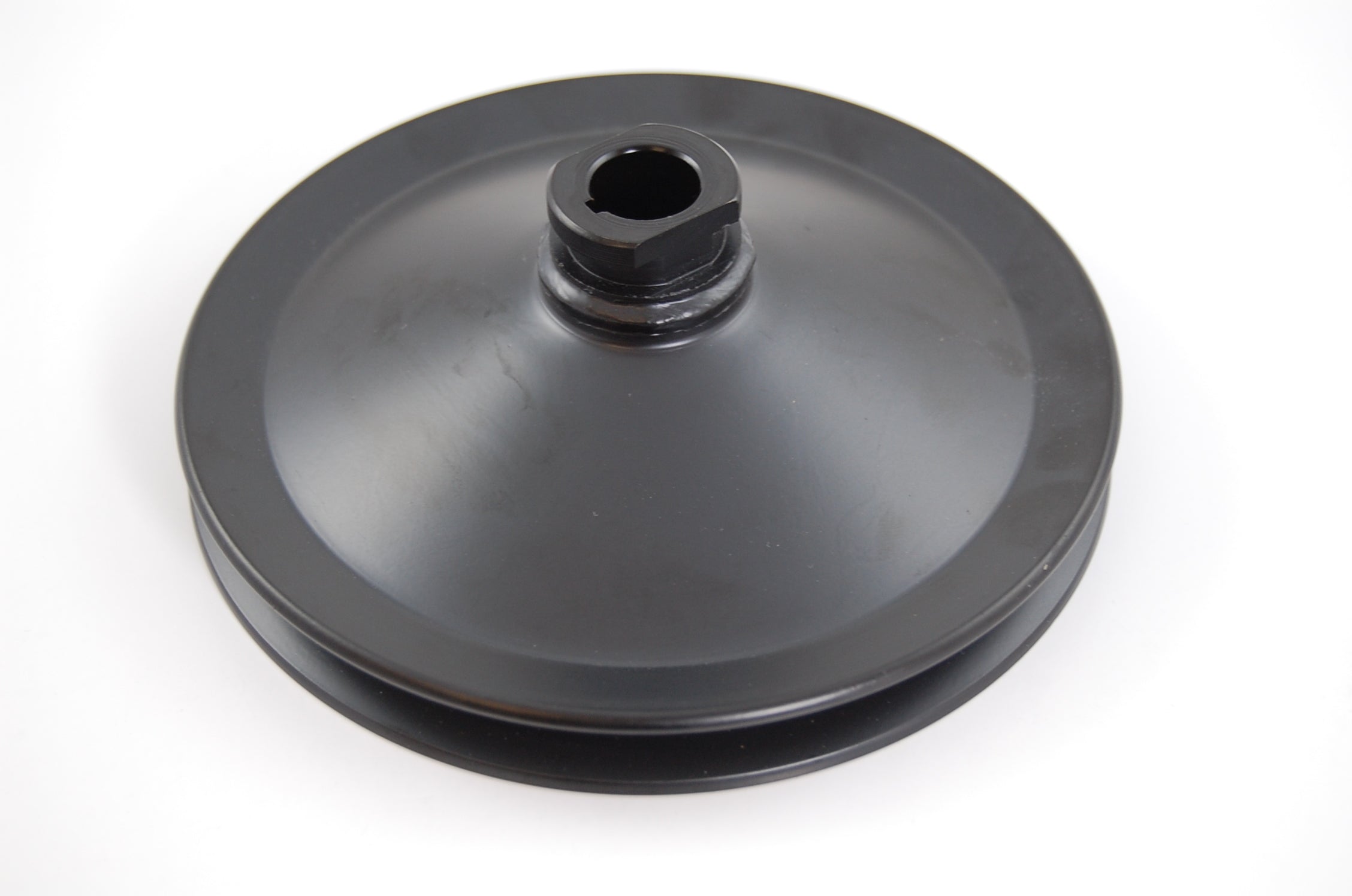 283/327 GM SB Power Stee ring Pulley Black Power Steering Pulleys Racing Power Company