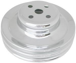 Chrome Ford 289 Water Pump 2V Pulley Water Pump Pulleys Racing Power Company