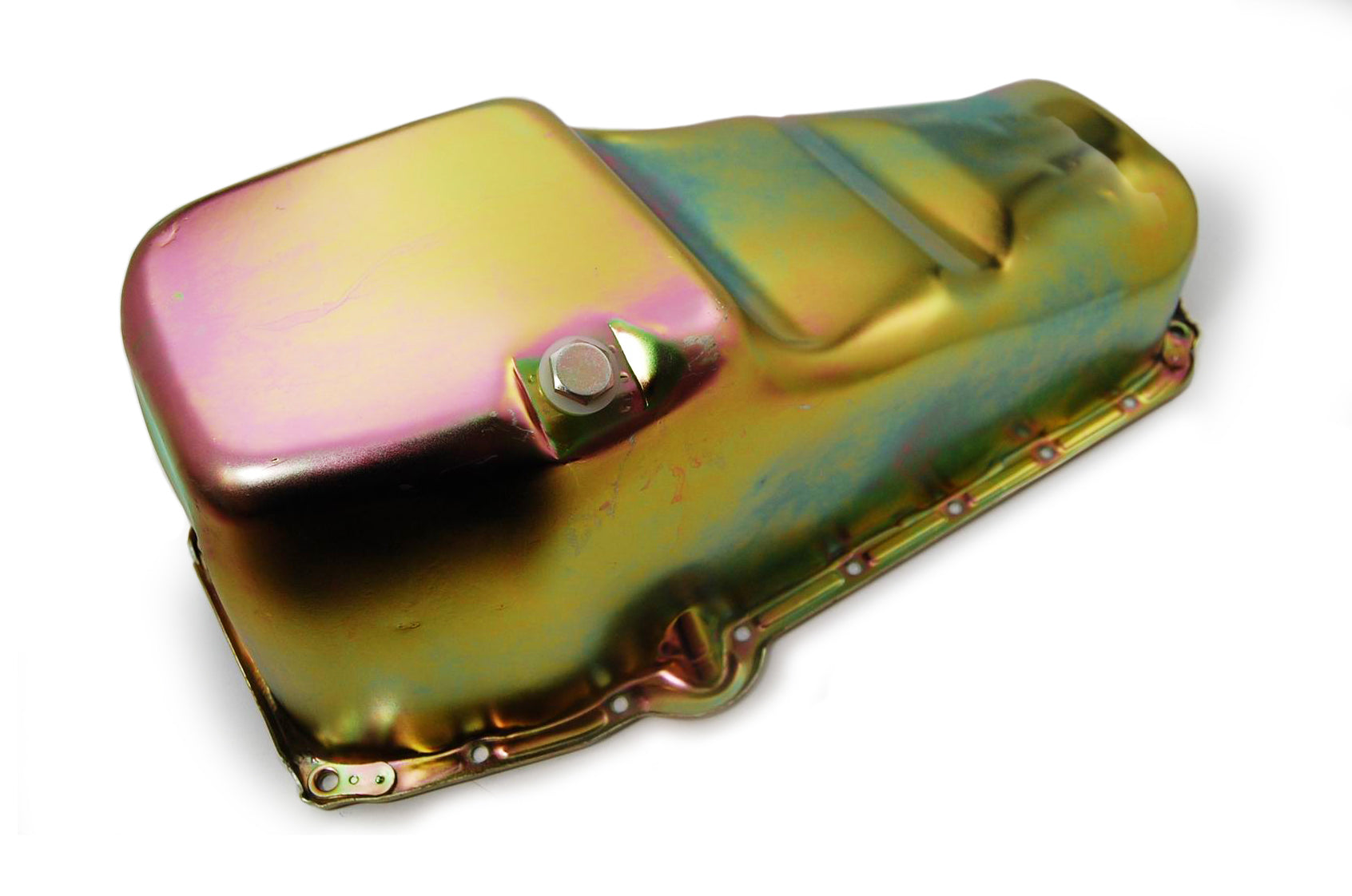 Oil Pan SB Chevy 1965-79 Lh Dipstick - Zinc Engine Oil Pans Racing Power Company