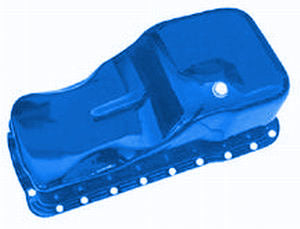 1965-87 Ford 260-302 Oil Pan Blue Engine Oil Pans Racing Power Company