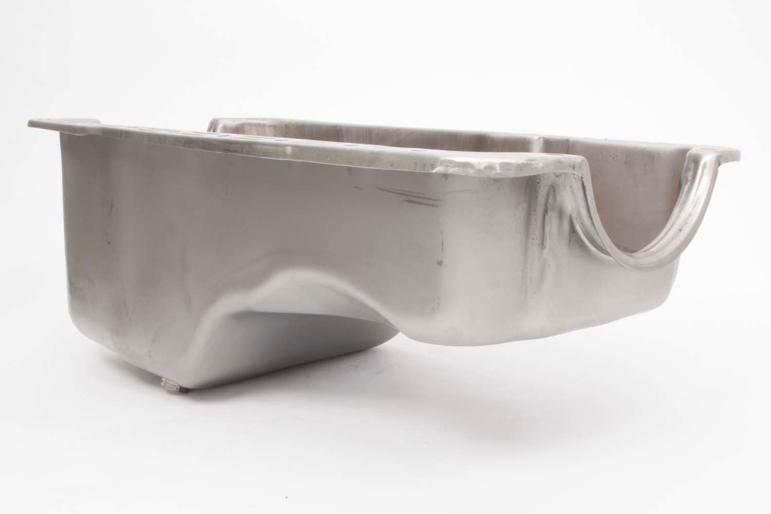 65-87 SBF Steel Stock Oil Pan Unplated Engine Oil Pans Racing Power Company