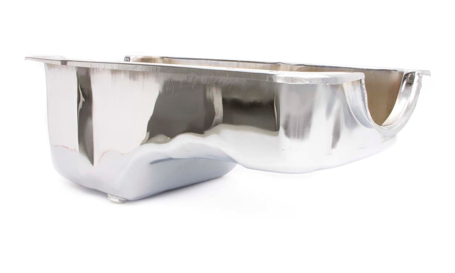 65-87 SBF Steel Stock Oil Pan Chrome Engine Oil Pans Racing Power Company
