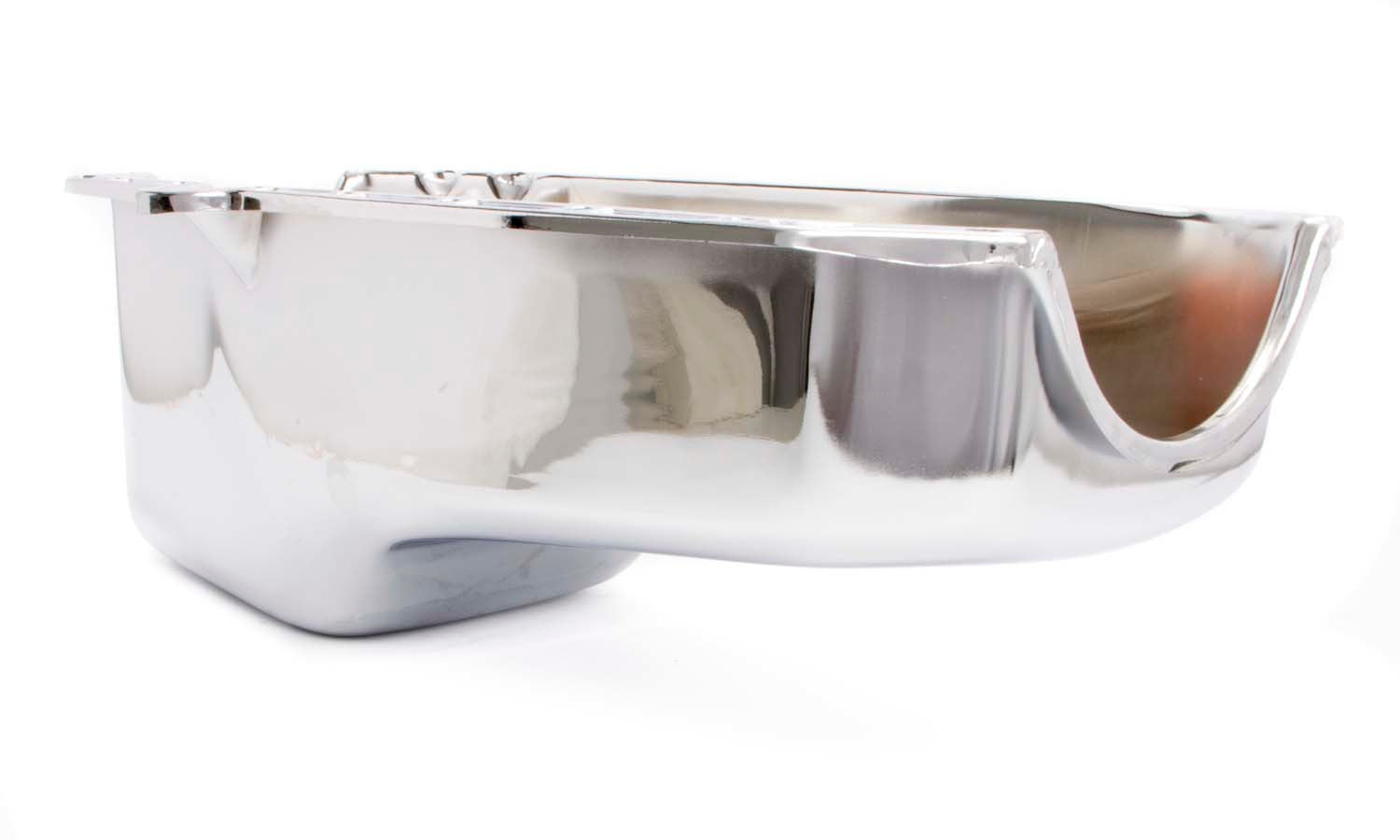 80-85 SBC Steel Stock Oil Pan Chrome Engine Oil Pans Racing Power Company