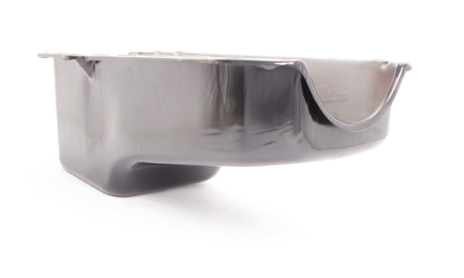 80-85 SBC Steel Stock Oil Pan Black Engine Oil Pans Racing Power Company