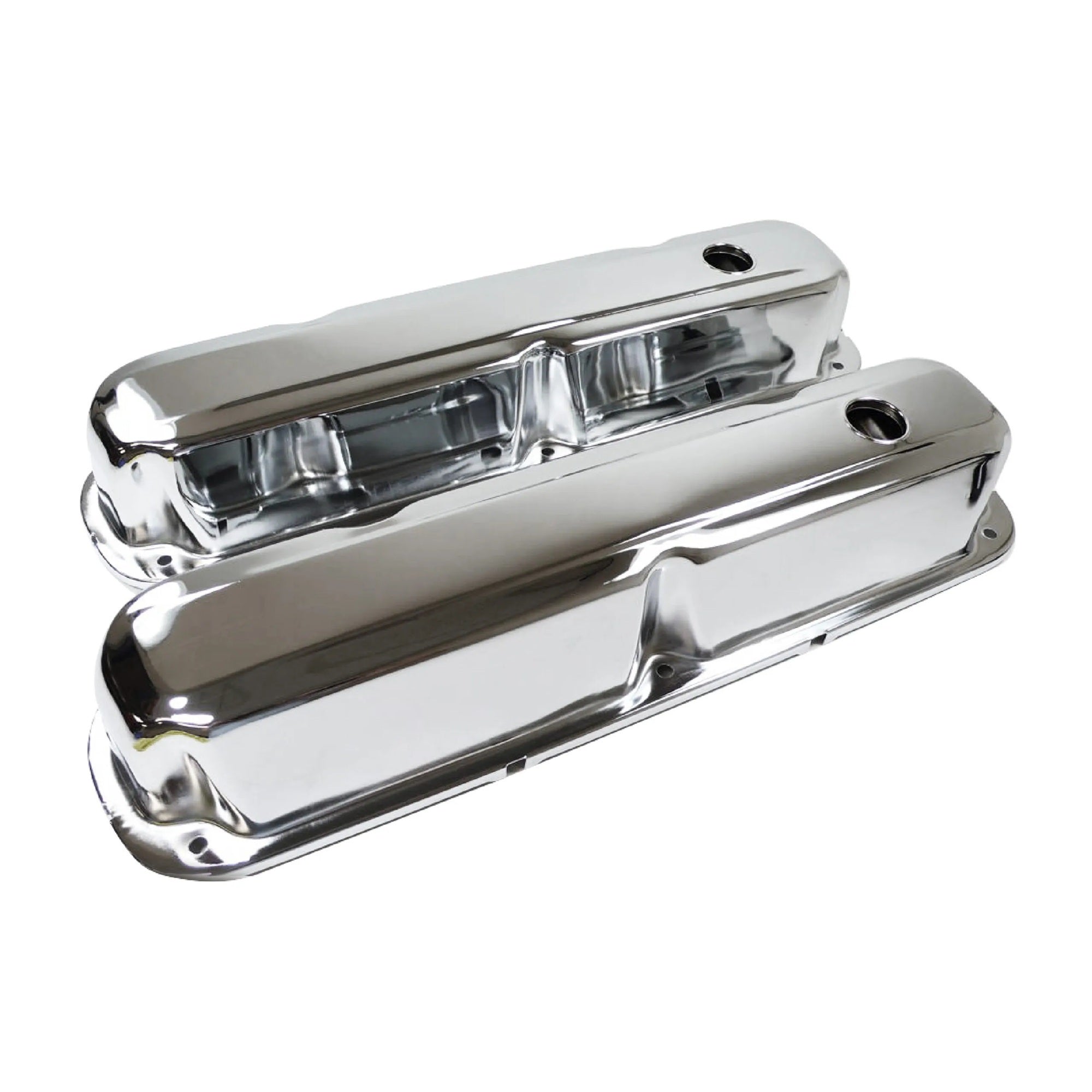 Chrome Steel Valve Cover Chrysler 318-360 Short Valve Covers Racing Power Company