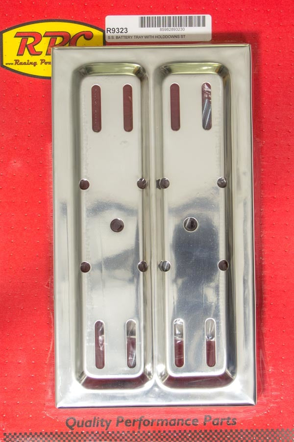 Stainless Steel Battery Tray Kit Battery Boxes, Trays and Components Racing Power Company