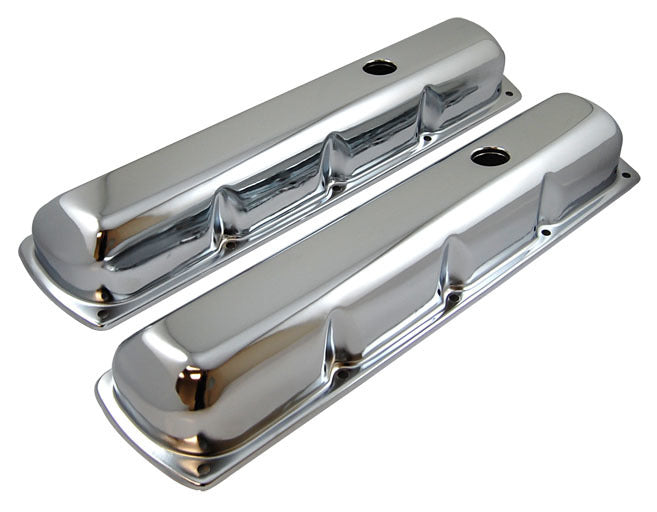 Chrome Steel Oldsmobile Tall Valve Cover Pair Valve Covers Racing Power Company