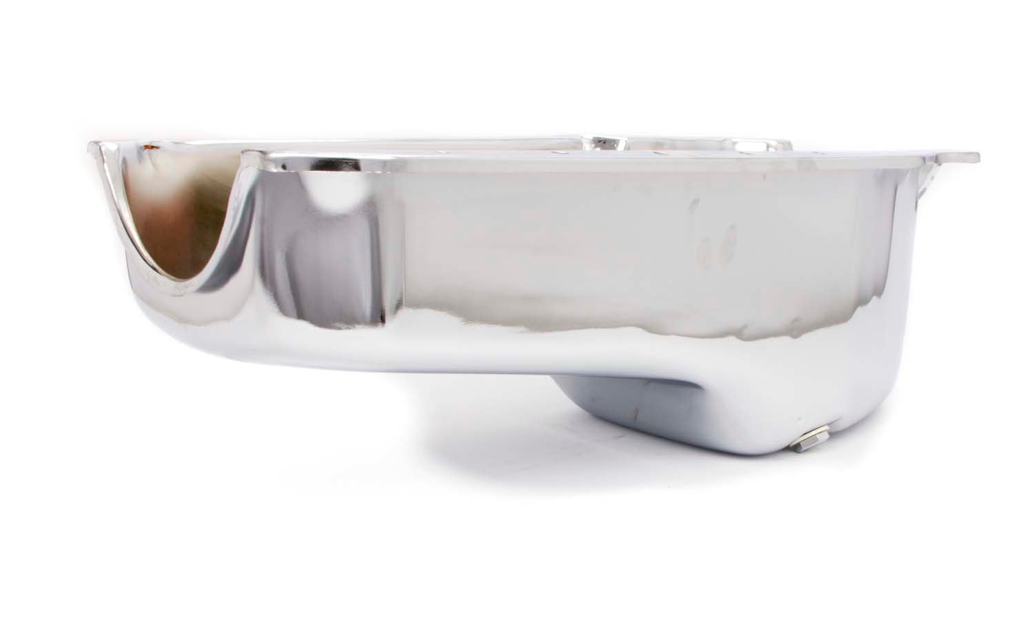 86- SBC Steel Stock Oil Pan Chrome Engine Oil Pans Racing Power Company