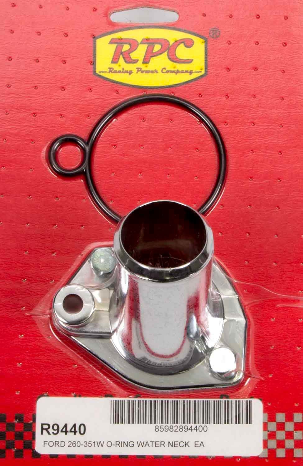 65-75 SBF Steel Water Neck Chrome Water Necks - Thermostat Housings Racing Power Company