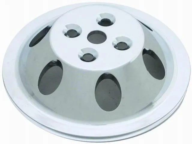 Pol Alum SBC Single Gro ove Pulley Water Pump Pulleys Racing Power Company