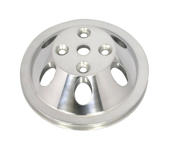 Pol Alum SBC Single Gro ove Pulley Water Pump Pulleys Racing Power Company