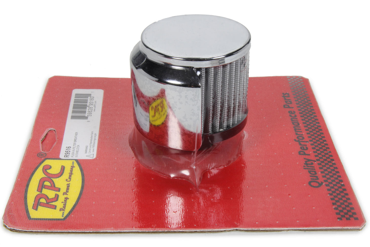 Push-In Filter Breather W/Shield Valve Cover Breathers and Components Racing Power Company