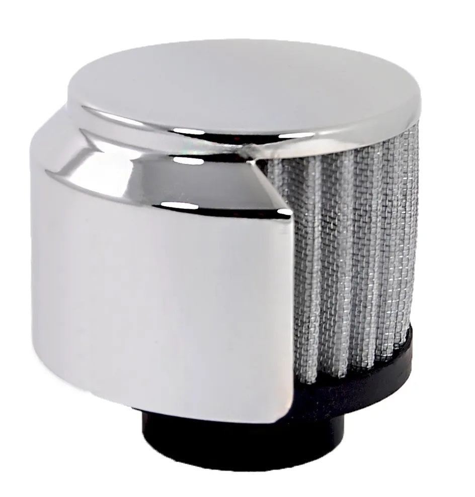 Clamp On Filter Breather W/Shield 1-3/8In Hole Valve Cover Breathers and Components Racing Power Company