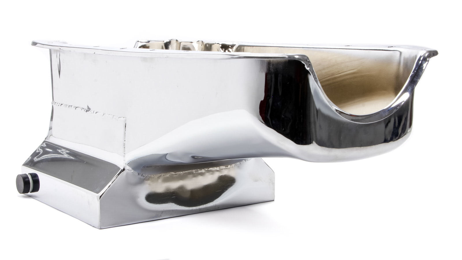 55-79 SBC Steel Drag Race Oil Pan Chrome Engine Oil Pans Racing Power Company