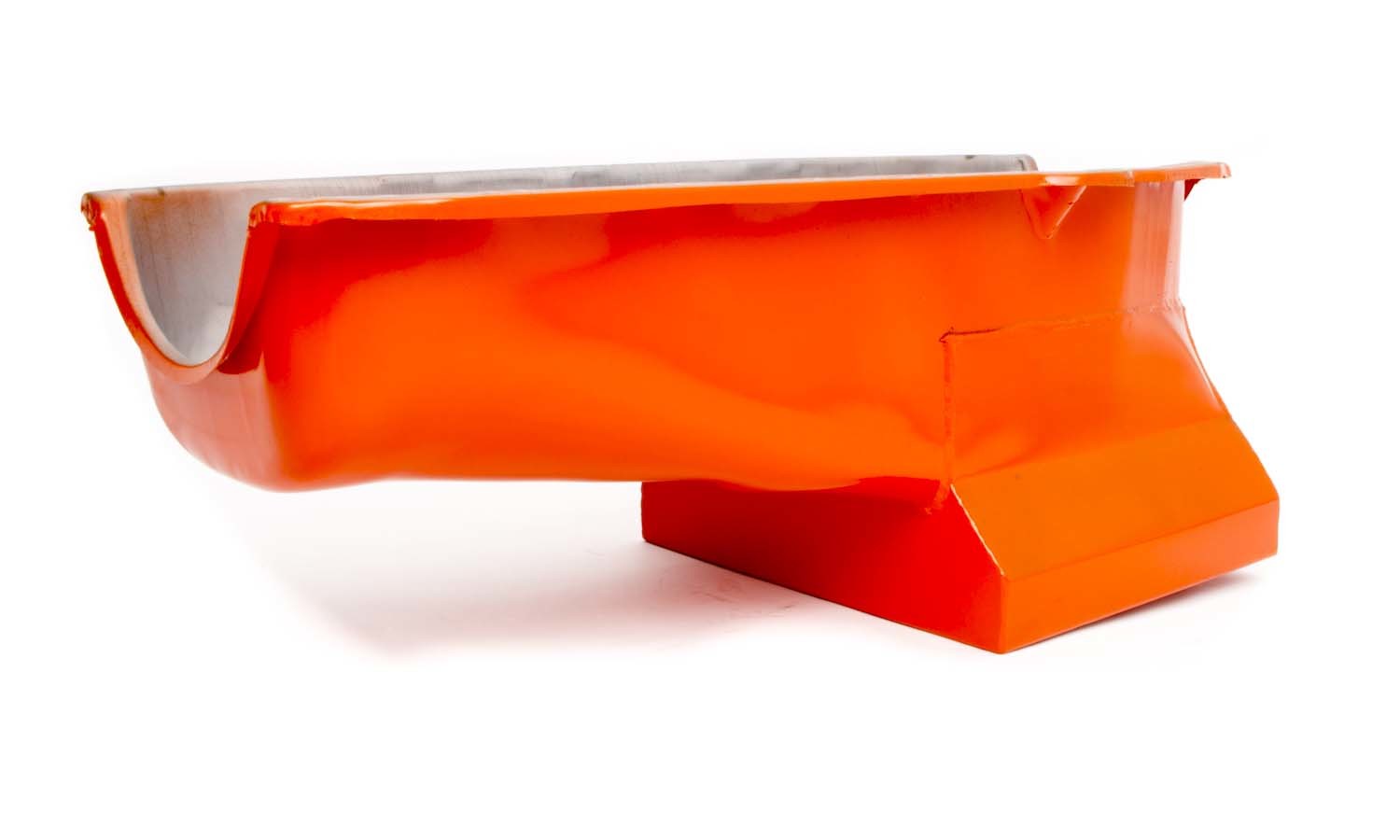 55-79 SBC Steel Drag Race Oil Pan Orange Engine Oil Pans Racing Power Company