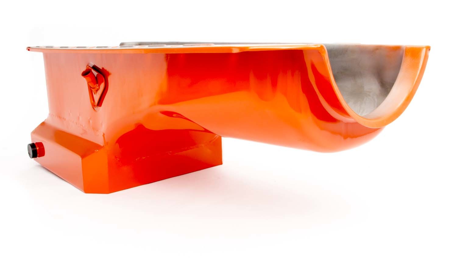 65-95 BBC Steel Drag Race Oil Pan Orange Engine Oil Pans Racing Power Company